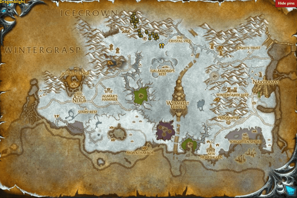 Quest Location:
Mistress Location: 46, 11, in the Coldwind Heights area.
Harpies: Spread throughout the same area.
