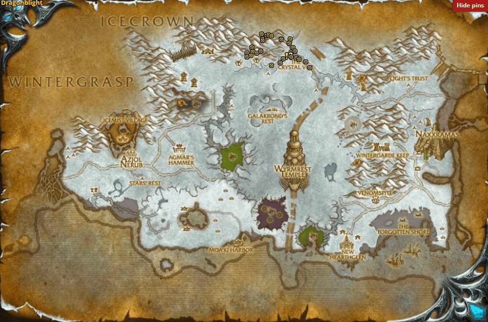 Quest Giver: Zort, located at 59, 18 in The Crystal Vice.
Objective: Kill 8 Ice Heart Jormungar Spawns.
Location: Ice Heart Cavern at 57, 12.
