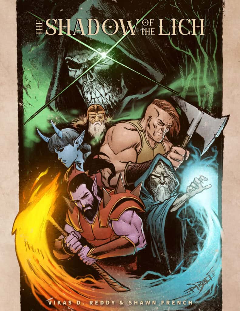 The Shadow of the Lich Portrait Cover Lettering